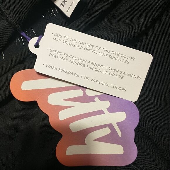 YITTY Legging Mesh Me Smoothing High Waist SZ 1X Black. Condition is New - Picture 4 of 8